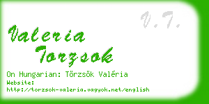 valeria torzsok business card